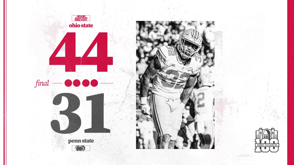 OhioStateFB's tweet photo. Final from Happy Valley 😃 

#GoBucks https://t.co/1eV6mIqw8X
