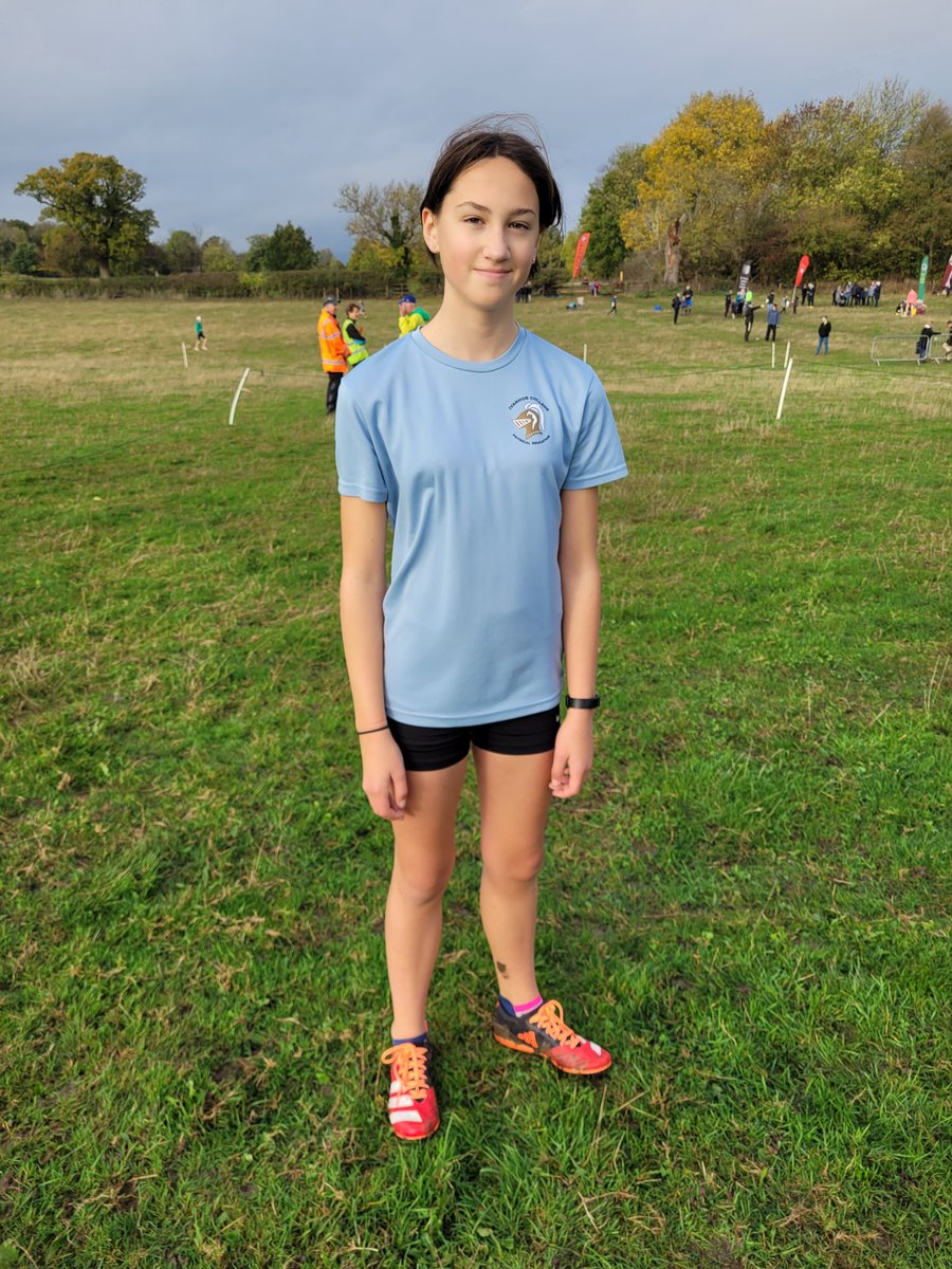 Brilliant running from Anora at the Leicestershire schools cross country at Prestwold Hall for @IvanhoeCollege .  12th in the junior category (year 8 and 9).