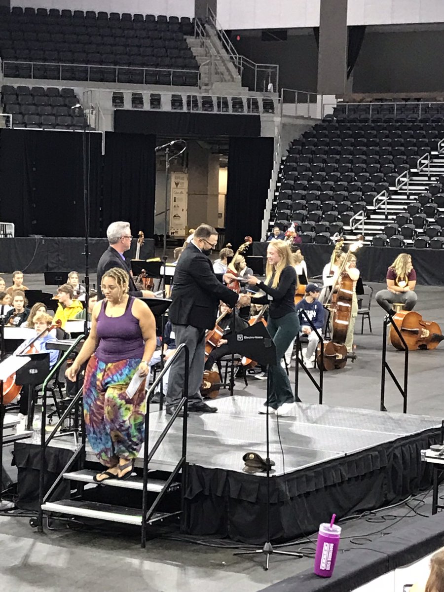 TeaAreaChoirs's tweet photo. Don’t miss the SD All State Chorus &amp; Orchestra on SDPB at 7 pm!! Proud of Senior Lydia Decker who received her 4 year award this afternoon! The students had some team building time last night after rehearsal! Great weekend, great representation at this state event by our Titans! https://t.co/nVCHUwCOAZ