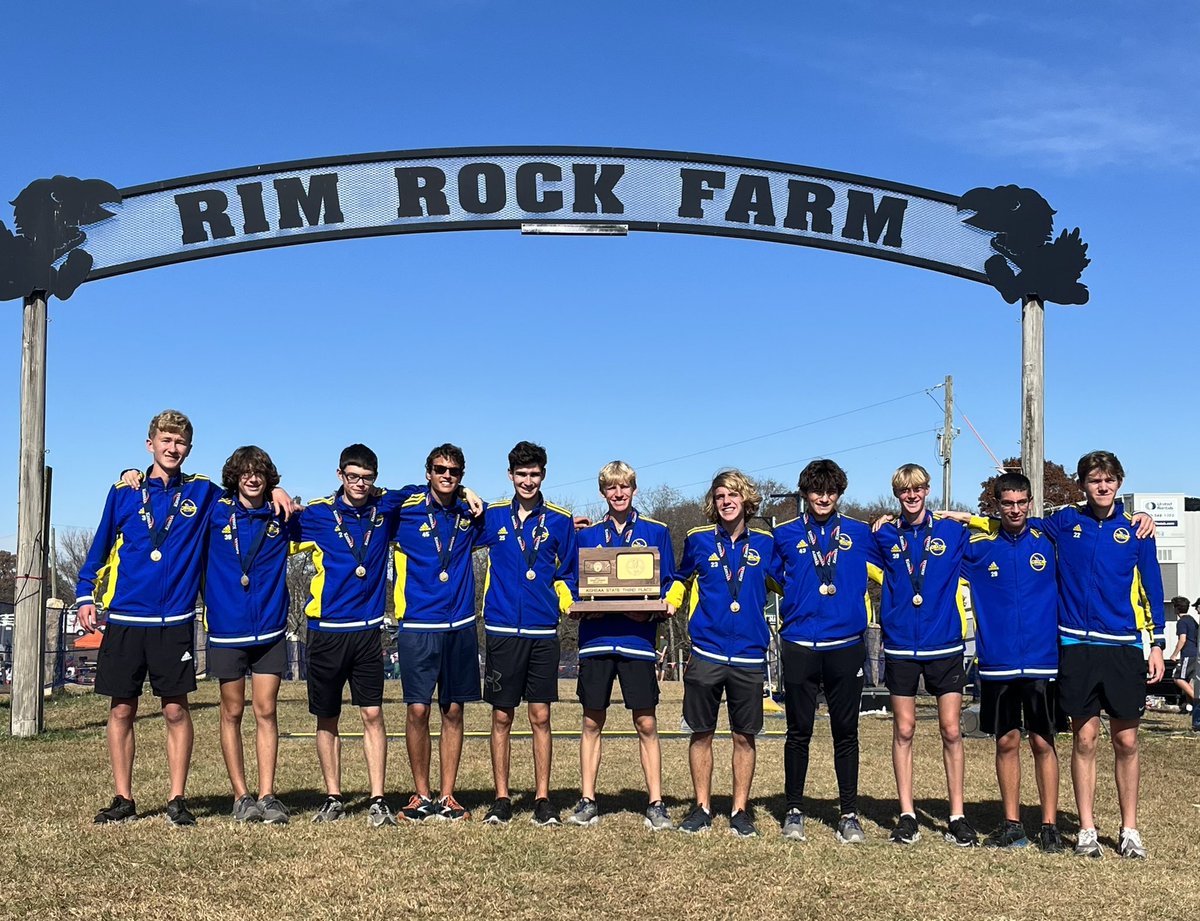 OSXCFalcons's tweet photo. For the third time in the last four years, the Falcon boys land on the podium in class 6A, placing 3rd at the KSHSAA State Championships! Words can’t adequately describe how incredibly proud I am of this group of young men.
#LeftTheirLegacy https://t.co/qzEOO560Vb