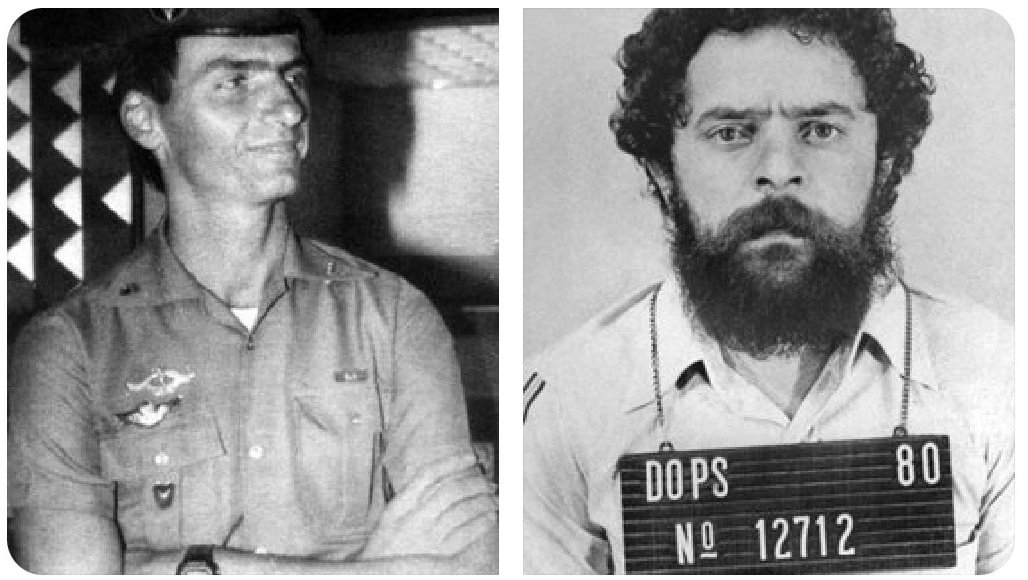 🇧🇷 | LA GRAN DIFERENCIA!

Hace 4 décadas Bolsonaro ingresaba al ejército para defender su país.

Hace 4 décadas Lula ingresaba a la cárcel por ladrón.

"Los pueblos que olvidan su historia están CONDENADOS a repetirla"...

#BrasilElige Seguir en Orden y Progreso 🇧🇷 O Comunismo.