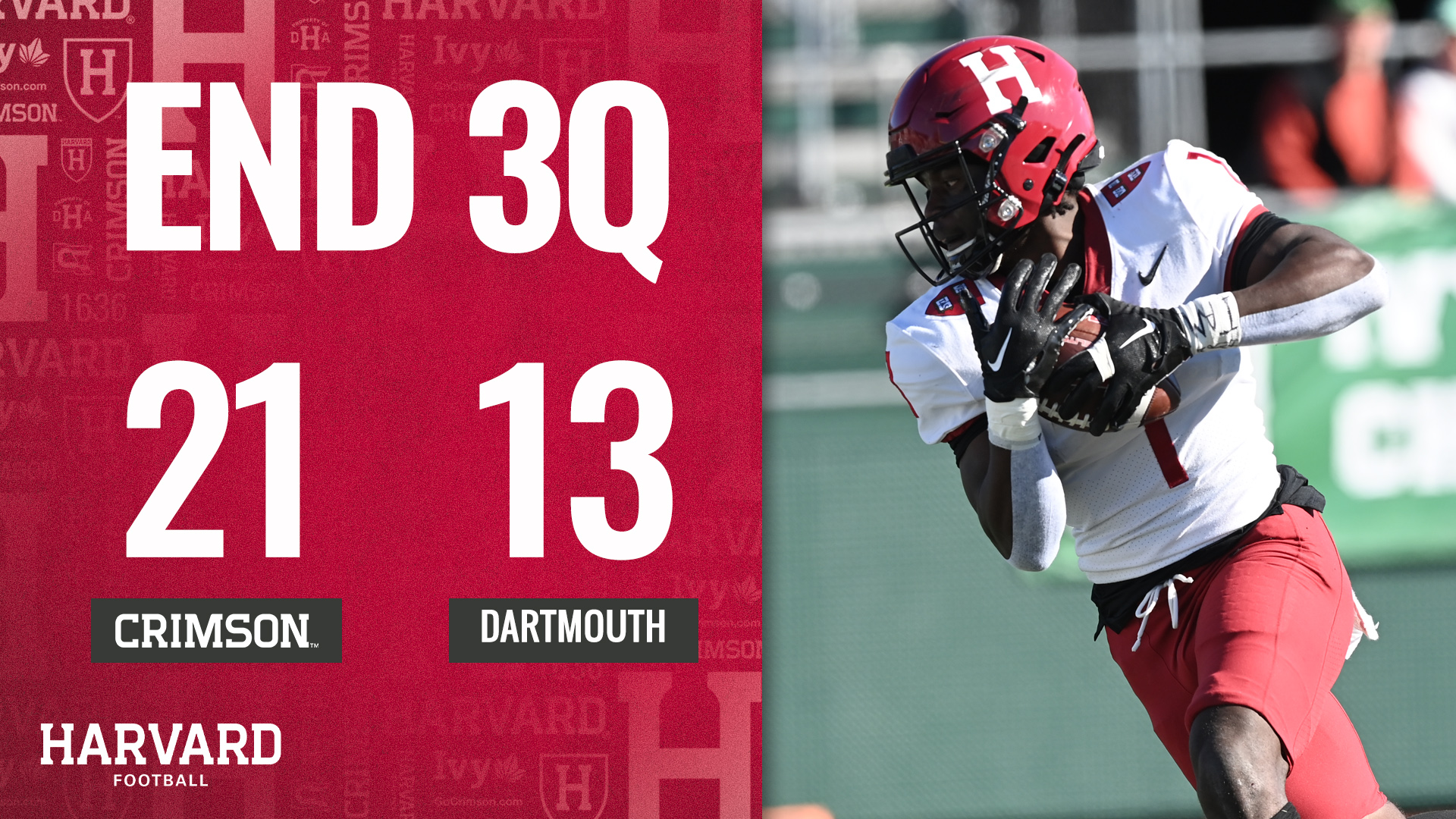 Harvard Football on Twitter: "We take an 8-point lead into the fourth