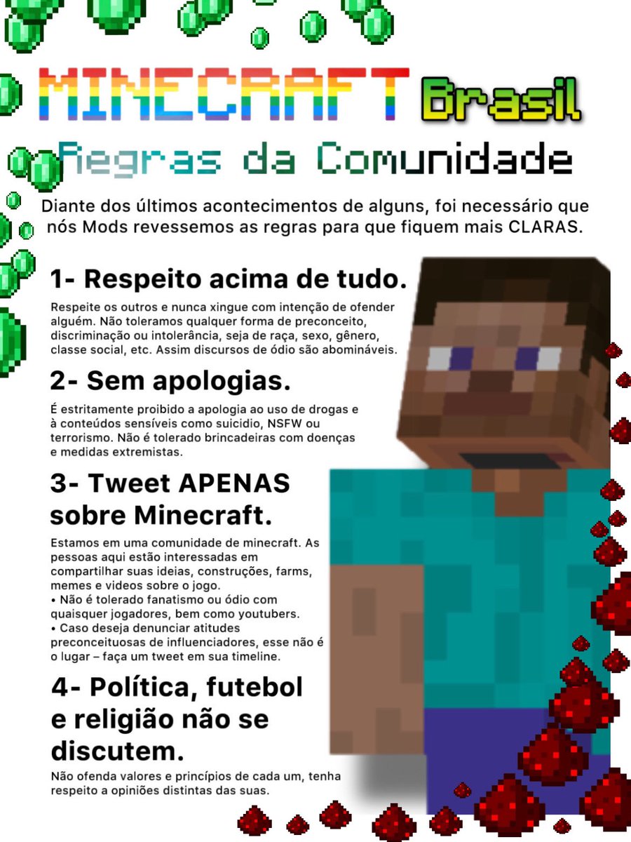 Comunidade de Minecraft on X:  / X