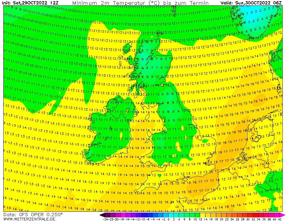 UK Weather Updates on Twitter "Here are the minimum temperatures