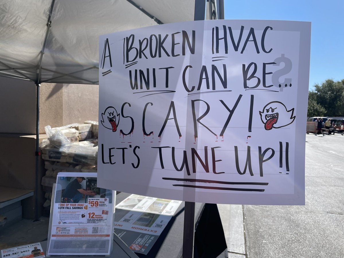 Nothing is more scarier than a broken unit 👻 #hvac #event