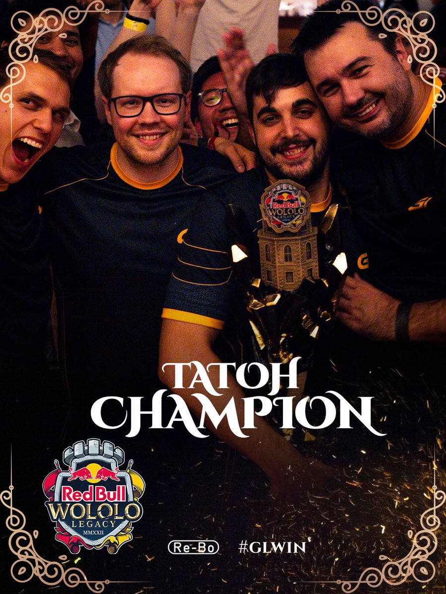 He did it!

The beast, el tigre de Madrid, the king!

We present, Red Bull Wololo Legacy champion
<a href="/tatohaoe/">TaToH</a> 👑

Congratulations!!
#GLWIN 💛💙