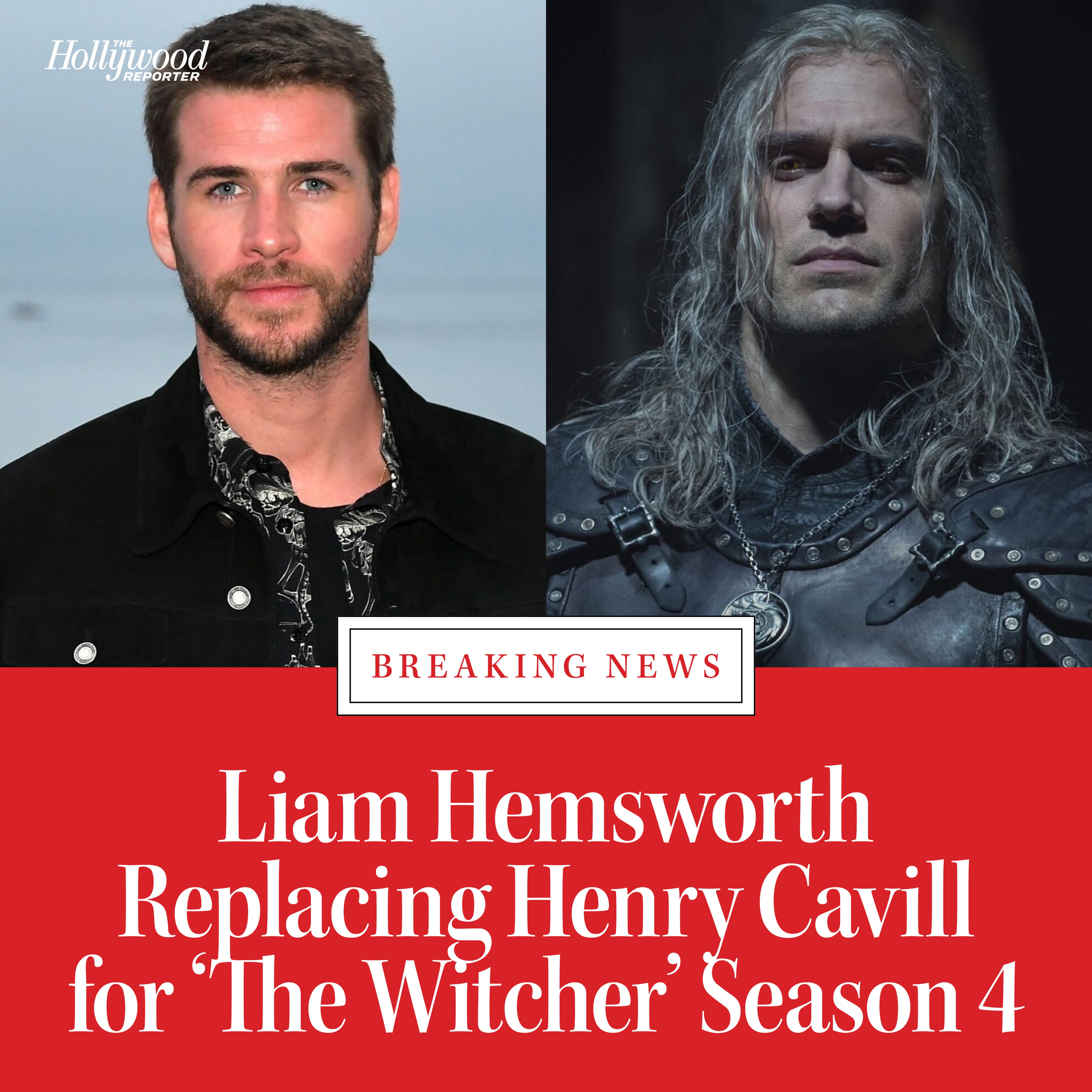 The Hollywood Reporter on X: Henry Cavill is exiting #TheWitcher and Liam  Hemsworth will take over the role of Geralt of Rivia for season four of the  Netflix epic:   /