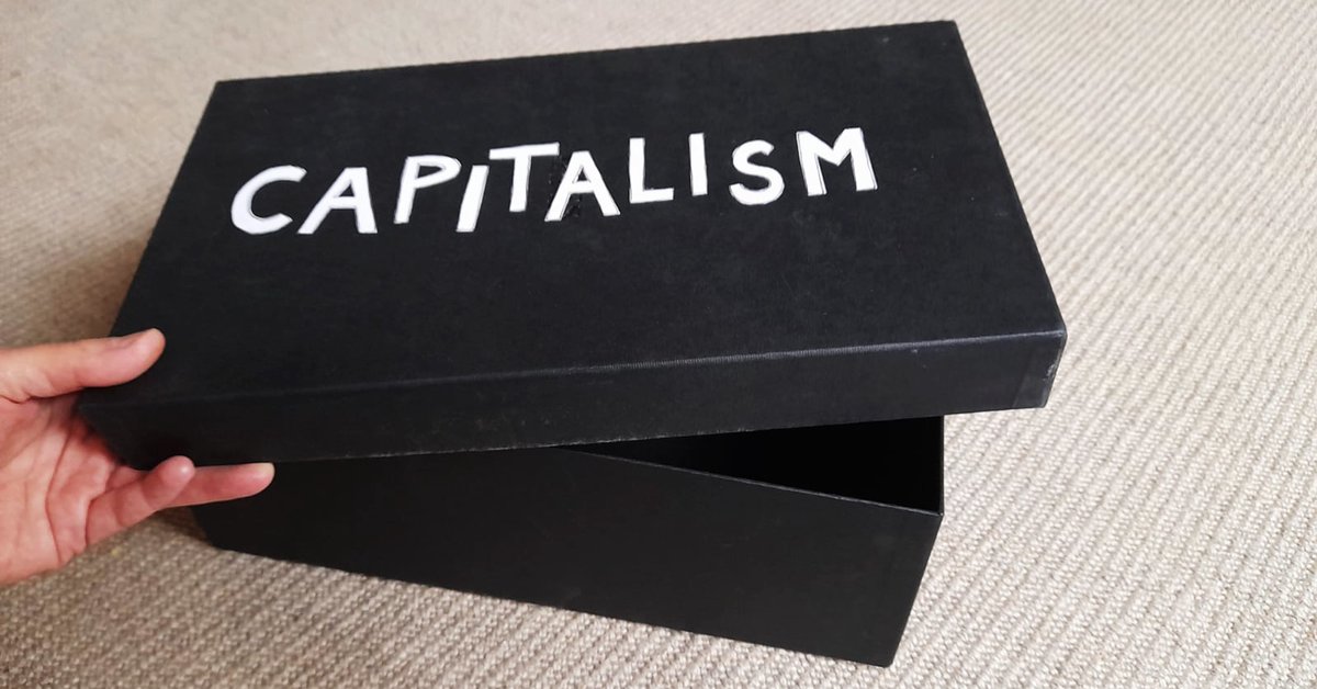 I'm creating a workshop for unpacking the black box of capitalism, and will start with a range of possible definitions of what it means - pls do share the definition you use (ideally an exact quote with source). I'll share back the whole workshop online once it's ready - thx.