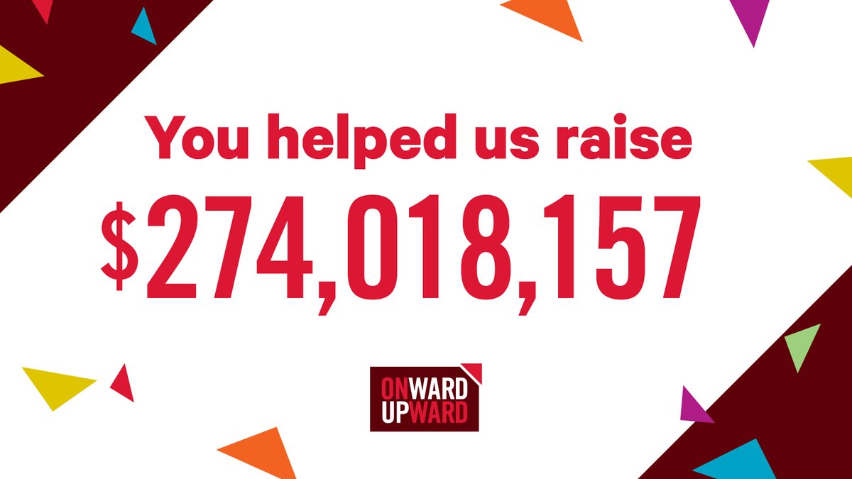 MissouriState's tweet photo. Because of your generosity, you helped us raise $274,018,157 for Onward, Upward: The Campaign for Missouri State University. #OnwardUpwardMSU #GoMaroon https://t.co/JTsVmH9yty