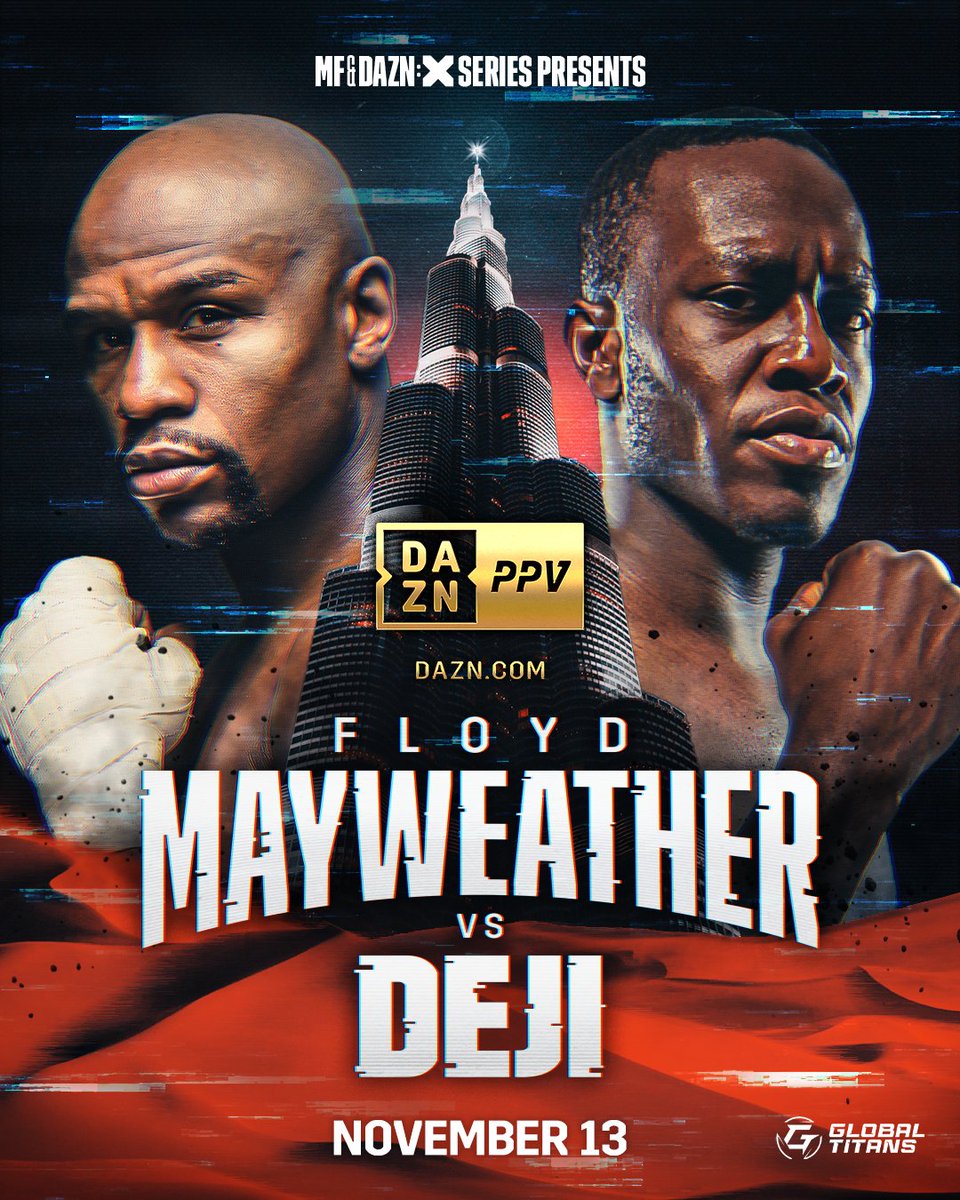 Only a couple of weeks away from the return of Money May 💸 #MayweatherDeji