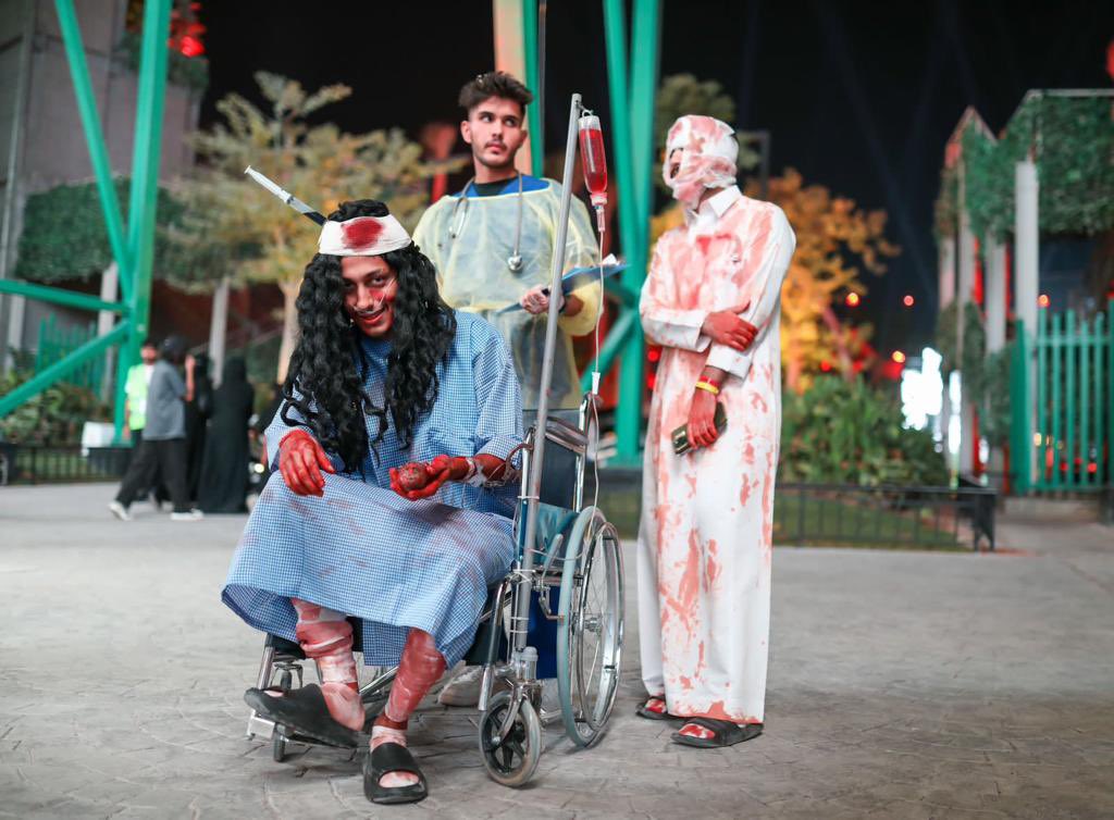 GunRomli's tweet photo. Perayaan Halloween di Ibu Kota Saudi Arabia, Riyadh. https://t.co/n9qoRrDbTa
