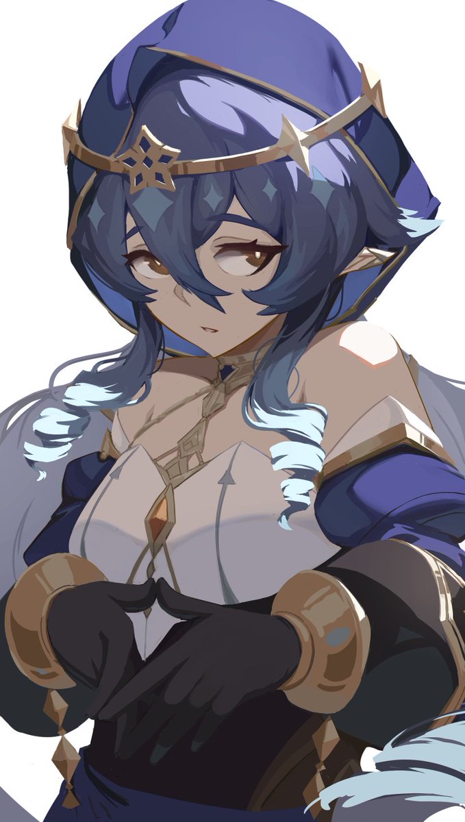 kSmedius's tweet photo. Still practicing this new type of digital painting, this time with Layla from #GenshinImpact #原神 https://t.co/Fde4wZ13tP