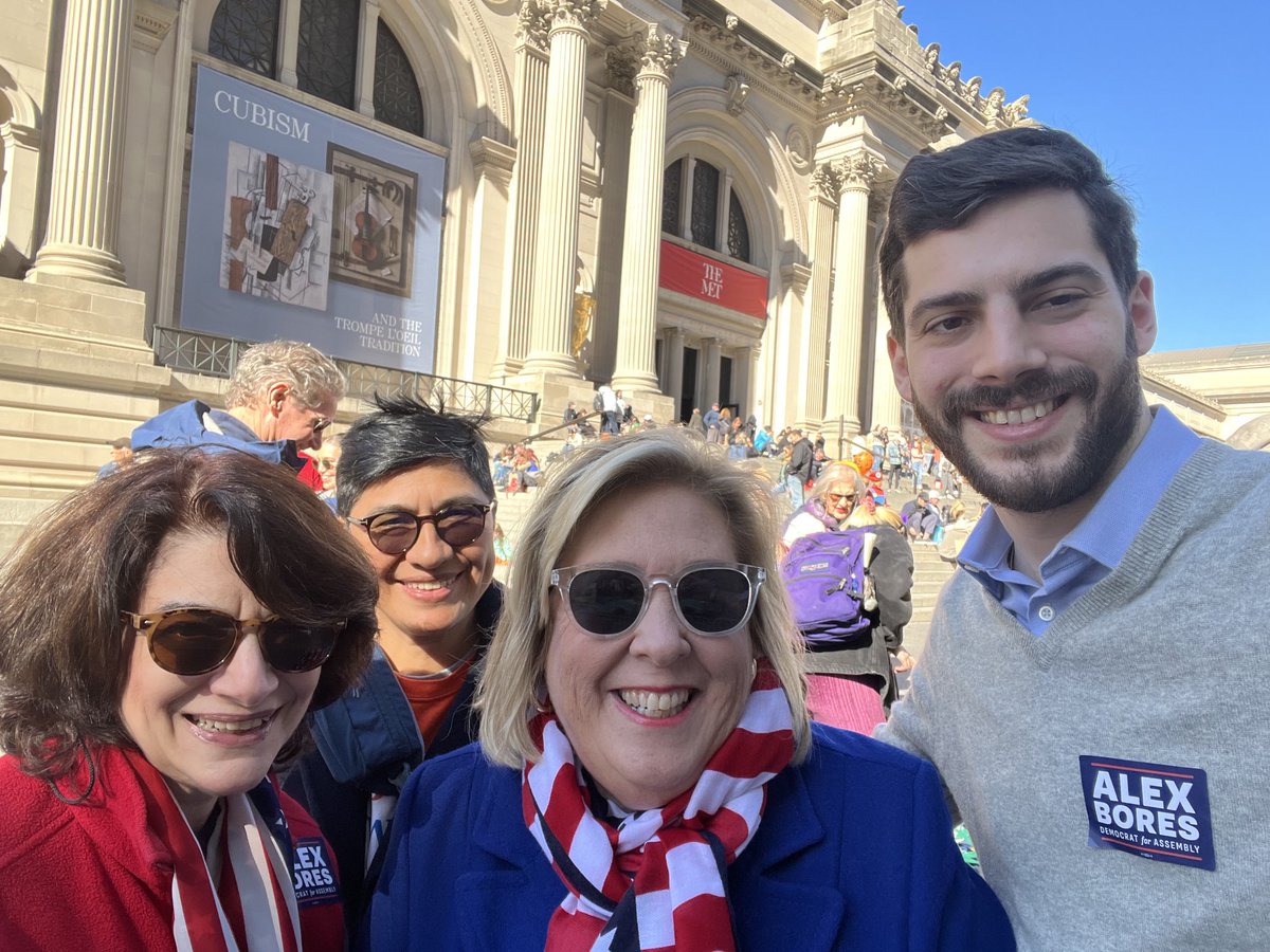 GOTV RALLY @ the MET w/Dem. nominee Alex Bores, Lori Bores, and Flor de Maria Eilets.