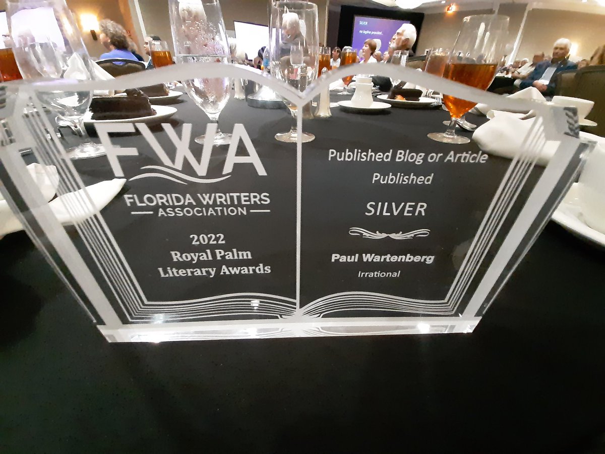Silver winner in Nonfiction Blogging #rpla #floridawriters