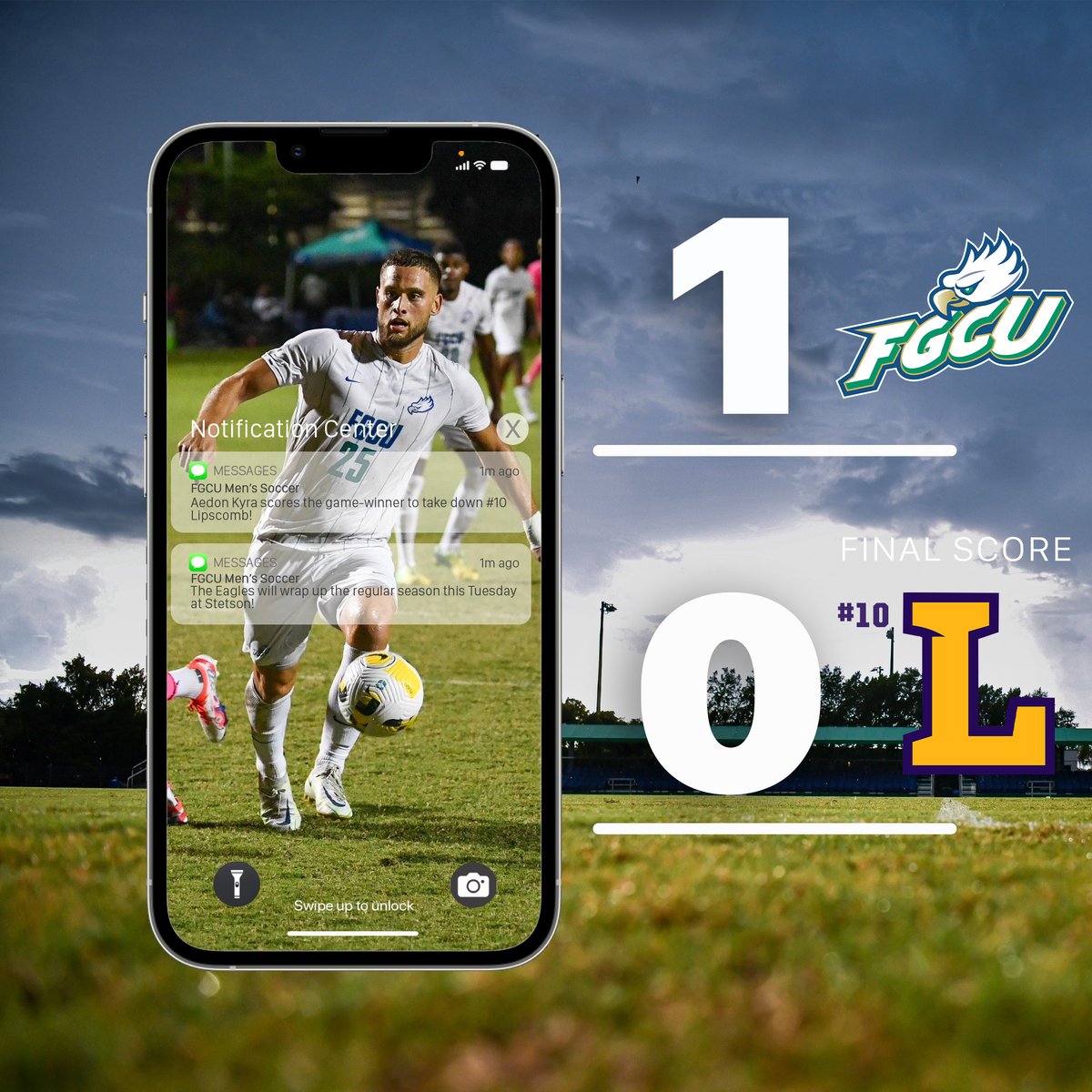 THAT'S A TOP-10 WIN!!!

Eagles take down the Bisons to hand Lipscomb its first conference loss!

#WingsUp 🤙🦅⚽