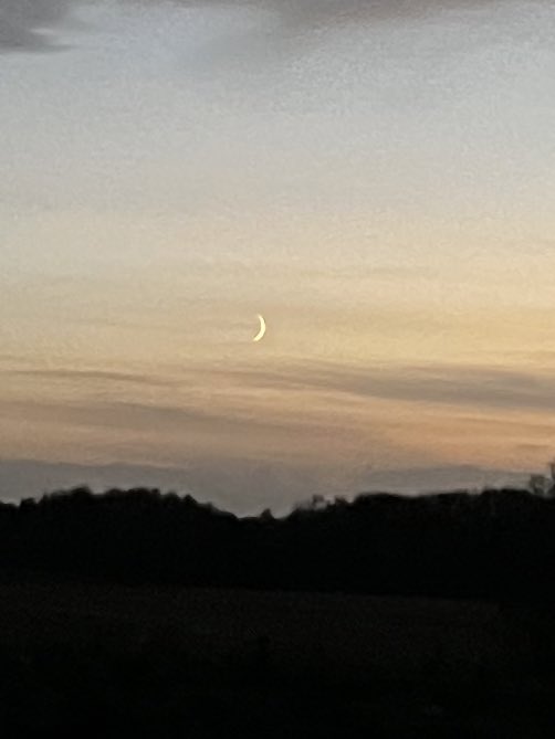 No filter crescent moon 🌙  #moonlight