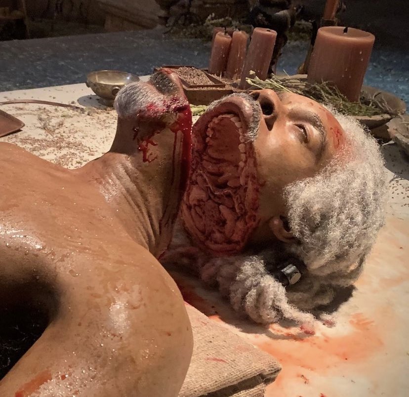 Thrones_Facts's tweet photo. Vaemond Velaryon prop head made by Barrie Gower for #HouseOfTheDragon https://t.co/Sl710sfd86