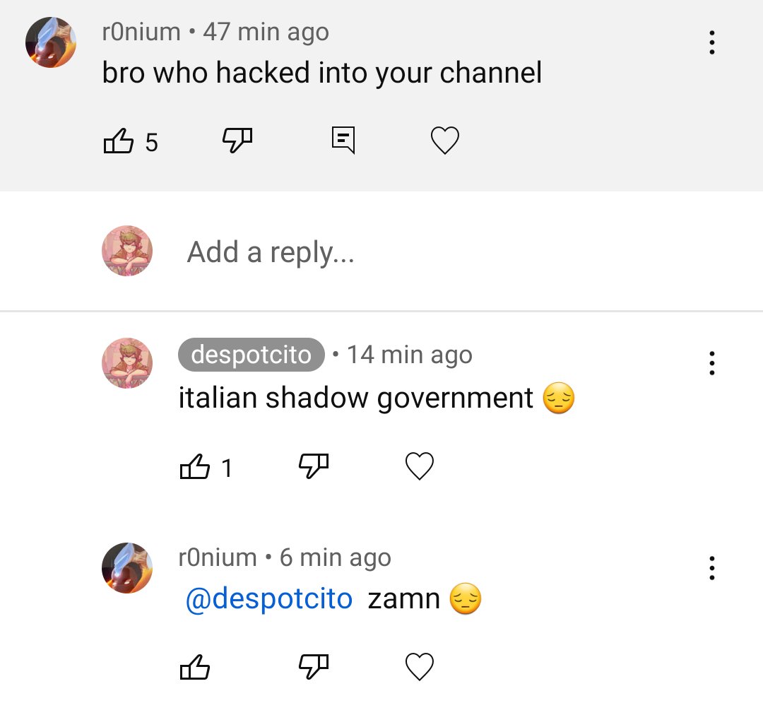 despotcito's tweet photo. honestly things that make this situation worth it
1. the sheer comedy of it being kickstarted by me trying to find a new editing program (got a new laptop) so that i could make a meme abt a mobage and all my internet safety tips and braincells flew out the window
2. this exchange https://t.co/RlmWGPMl7c