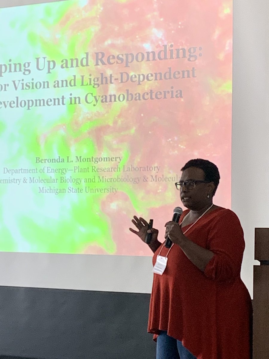 Julia van Kessel (@biolluminator) on Twitter photo At <a href="/IUBiology/">IU Biology</a> Micro retreat, we are honored to host Beronda Montgomery as our keynote speaker; a former IU postdoc and now amazingly accomplished scientist, admin, role model. At <a href="/IUBiology/">IU Biology</a> Micro retreat, we are honored to host Beronda Montgomery as our keynote speaker; a former IU postdoc and now amazingly accomplished scientist, admin, role model.