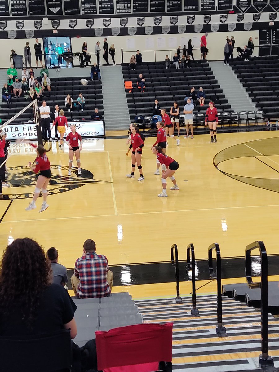 TheAngieZ's tweet photo. Congrats to the @kingsvball ladies from @Kings_HS on a great season!🏐 It may not have ended the way you hoped but just know my niece (who was new to the game this year) was so impressed and awed by your spirit &amp; skill today. #KingsStrong https://t.co/JOOeCf986d