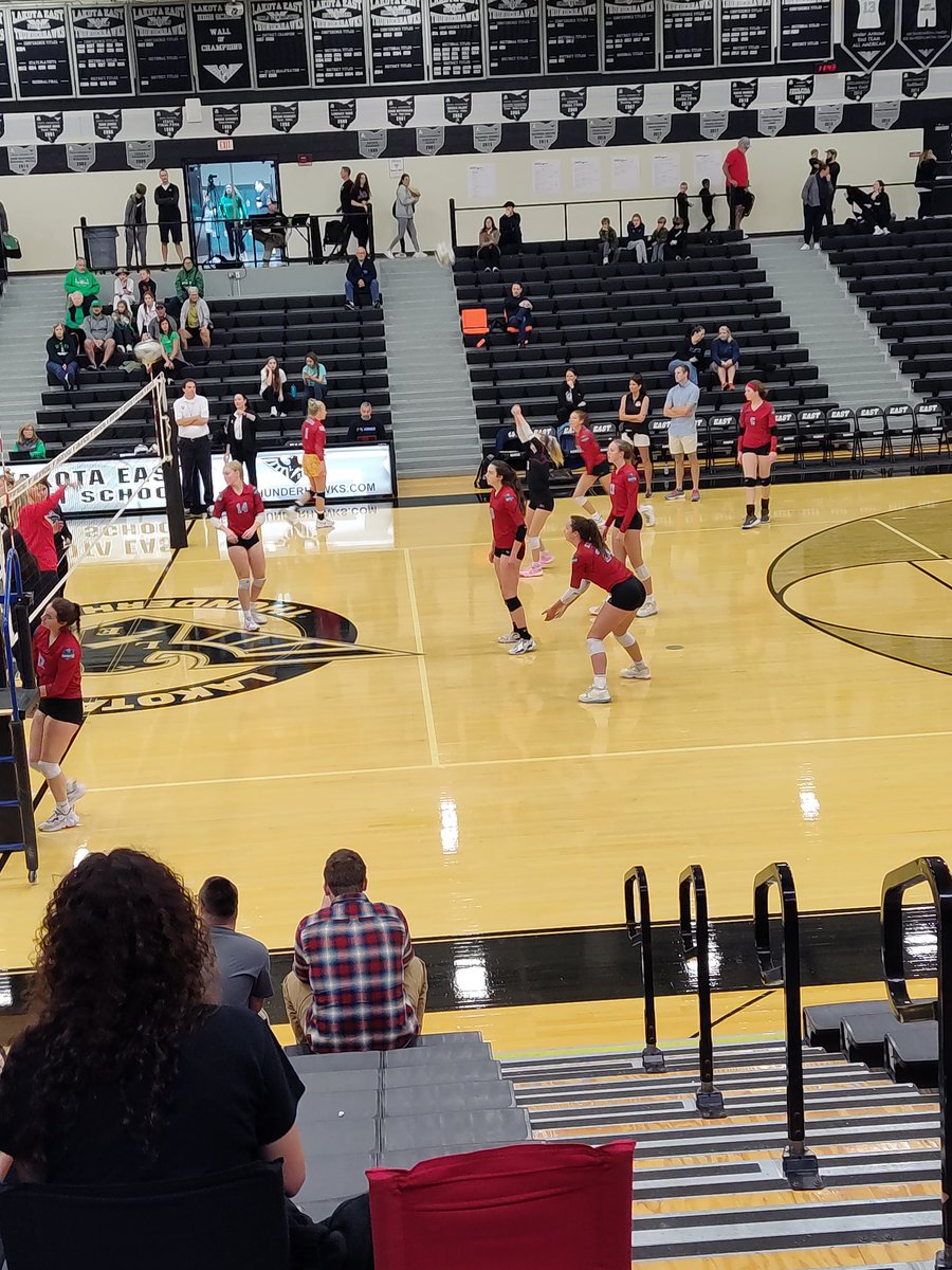 Congrats to the <a href="/kingsvball/">Kings Volleyball</a> ladies from @Kings_HS on a great season!🏐 It may not have ended the way you hoped but just know my niece (who was new to the game this year) was so impressed and awed by your spirit &amp; skill today. #KingsStrong