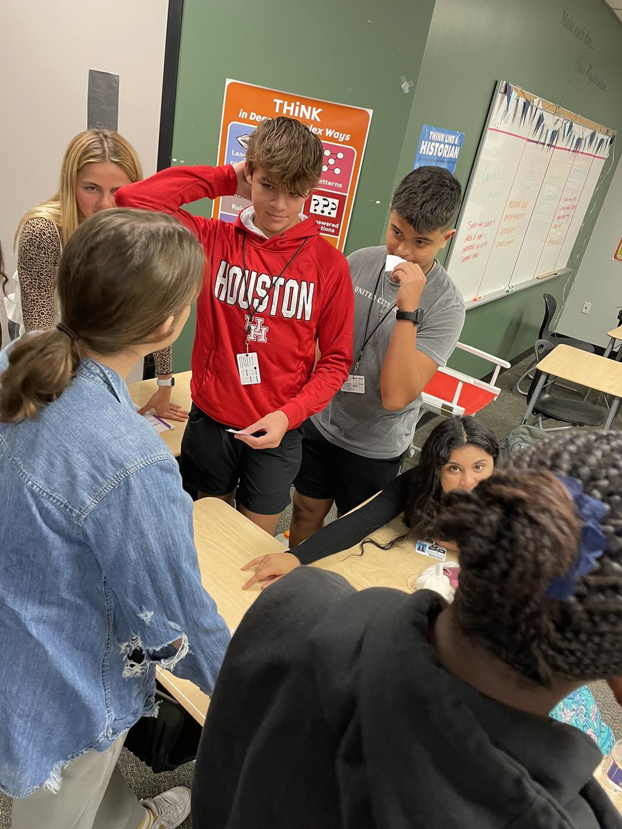 <a href="/MrsCaldwell33/">Ms.Caldwell</a> students learning colonial Mercantilism through simulation! Trading, collaborating, and reflecting on how early economic systems worked. <a href="/humble_SocSt/">Humble ISD Social Studies</a> <a href="/KPHS_SSandCTE/">KPHS Social Studies and CTE</a>