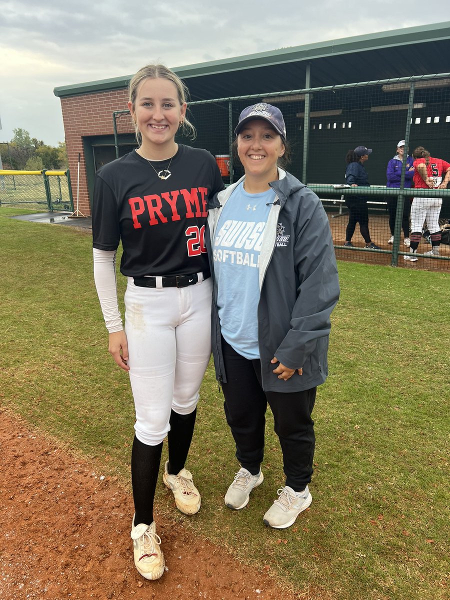 CaliWorsham's tweet photo. Had an amazing time today at this camp, thank you to all of the coaches that were there! @CarsonDuBose @Fullerton_SB @UNISoftball @SWOSUSoftball @KUSoftball @OBU_Softball https://t.co/KF2DvRlwEv