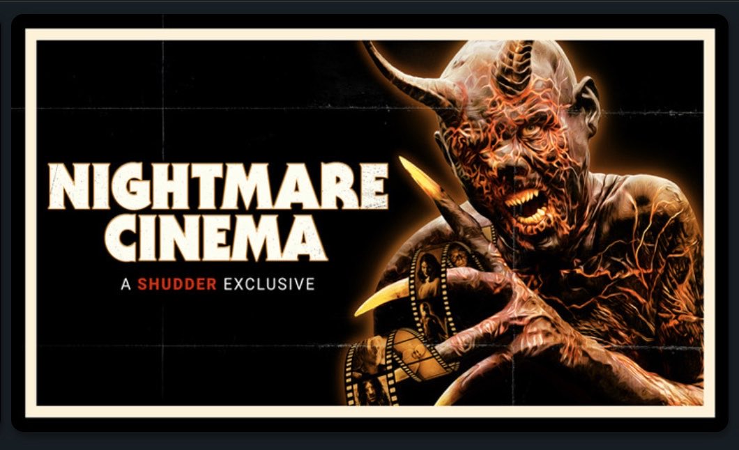 Three years ago today, our horror anthology, NIGHTMARE CINEMA, dropped on @Shudder and became their #2 streaming movie of 2019!