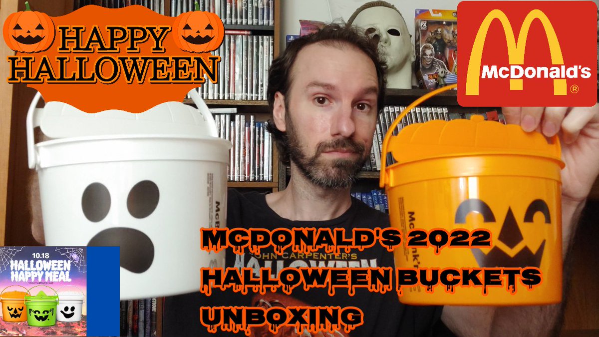 JasonC978's tweet photo. Got my #mcdonaldsboobuckets only 2 of them, just in time for #halloweenseason #spookyseason #unboxing now on #youtube #mcboo #mcpunkn #mcdonaldshalloweenbuckets https://t.co/IYrAi8skw6 https://t.co/vdnrKYLV9z