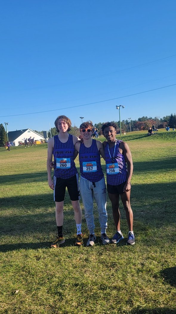 Great efforts today by Arlo White Blake Burnstad and Manny Putz at the <a href="/wiaawi/">WIAA</a> state cross country meet today!