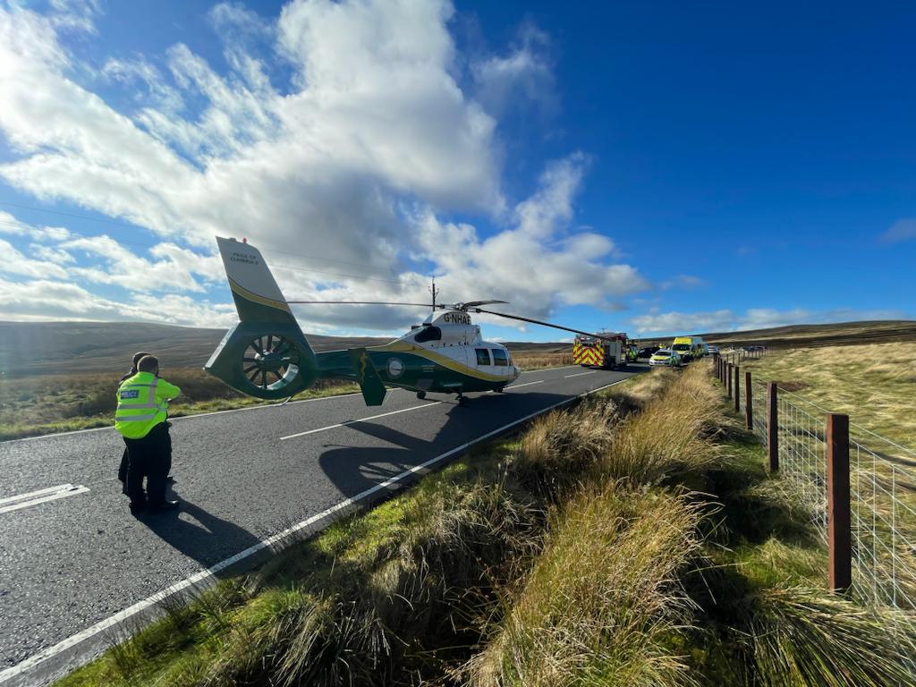 Yesterday at 12:28pm, your critical care team responded to reports of a road traffic collision near Alston, Cumbria. In response, doctor Mark, paramedic Terry and pilot Stu: ⏰ Arrived in 11 minutes 🏥 Transported the patient to the RVI 🚁 Back on base at 3:3... #GNAAS #Charity