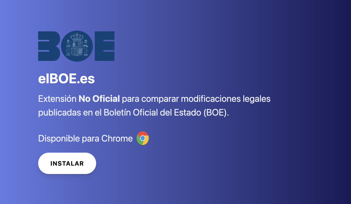 Aunque los boletines oficiales se publican ya exclusivamente en digital, su concepto parece no haber cambiado mucho en el último siglo.

Pero <a href="/migohe14/">Miguel González H.</a> ha hecho algo interesante: una extensión para comparar visualmente los cambios en el BOE.

🔗 elboe.es