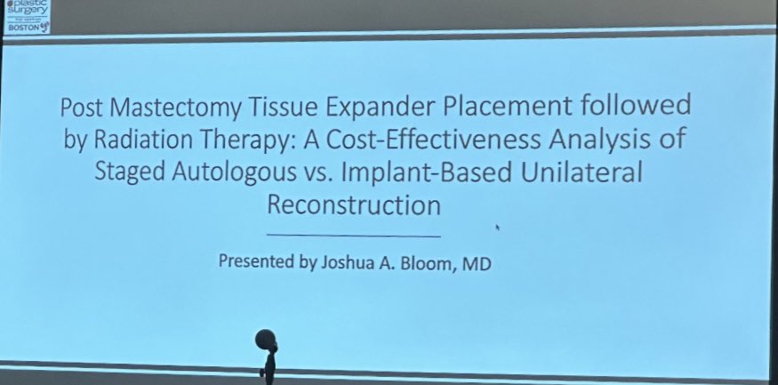 PawlakNatalie's tweet photo. Highlights from Dr. @JoshuaBloomMD at #PSTM22 ➡️Unilateral staged DIEP flap is cost-effective compared to implant recon in #breastcancer patients who require mastectomy &amp; radiation
➡️This holds true when the cost of successful DIEP recon is up to or <$257,444.13 https://t.co/D6m4YXLtDR