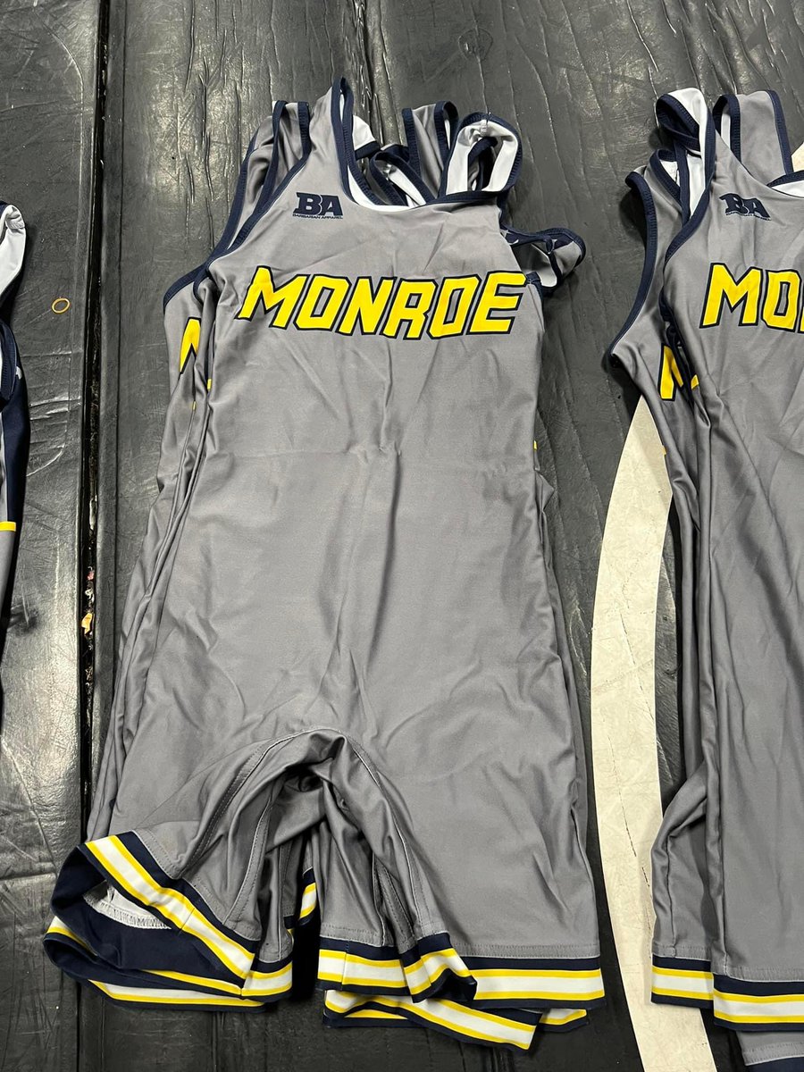 WrestlinMonroe's tweet photo. Getting all the singlets ready for the season. It don’t look like we have all of them that we should have. If you wrestled last year and you still have yours I need it back. https://t.co/nU6ZDrRAsF