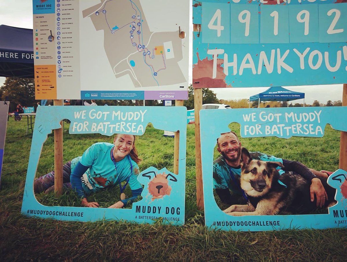 MattThompson91's tweet photo. πFun morning completing #muddydogchallenge with @Cerri_Dando, in aid of @Battersea_!
π@EscotHouse
πΎ Ice won the award for best muddy puddle avoiderer!
π Thank you to everyone that donated for us!
#muddypaws #battersea #escothouse #5kchallenge #muddydogs https://t.co/oari2aPtnA