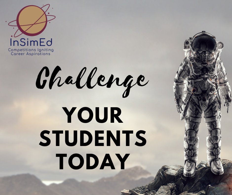 InSimEducation's tweet image. InSim offers high-tempo, innovative STEM competitions for high school students across the USA and Canada.
If you're looking for the next challenge for your students, get in touch!
insimeducation.com/register

#newspace #STEMeducation #space #spacetech