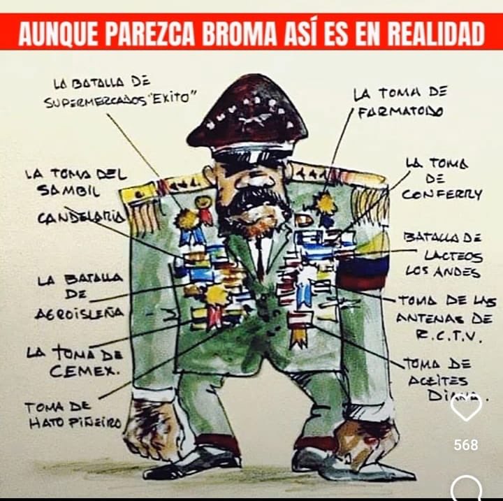 Carive15's tweet photo. Condecoraciones y méritos a los  integrantes de la Confederación de Estructuras Criminales Transnacionales #CECT donde el  Narcotrafico, secuestro,  la mafia del oro y terrorismo son otros de los méritos recibidos en la FAN'b 
#DelincuentenosaleconVotos 
#Lasalidalafuerza https://t.co/qEUxBE3Wuo
