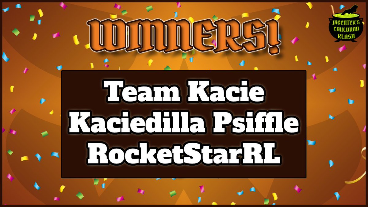 JagentekYT's tweet photo. Congrats @Kaciedilla_ @RocketStarRL and @Psiffle for taking the dub in the Cauldron Klash!
Thank you to everyone who participated, helped organize it, and everyone that watched it! Appreciate all of you... I hear there may be a Christmas Miracle coming soon👀 https://t.co/k9NIQGLNxo