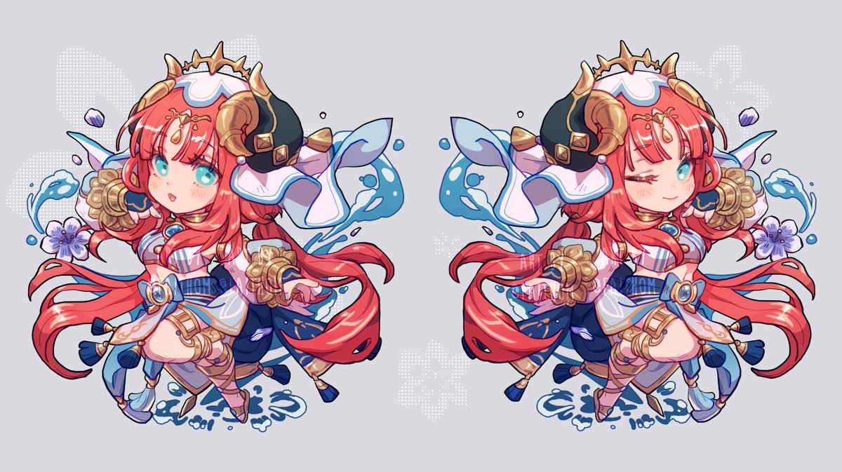 ネル(原神) 「 Smol Nilou. #GenshinImpact 」|Faiのイラスト