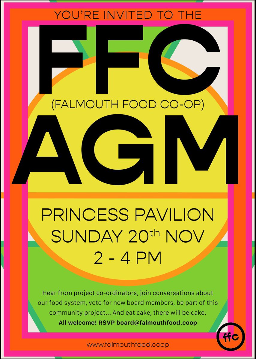 Our AGM is soon. Come and find out what we’ve been up to and get involved! <a href="/PavilionFal/">Princess Pavilion</a> 20th Nov
