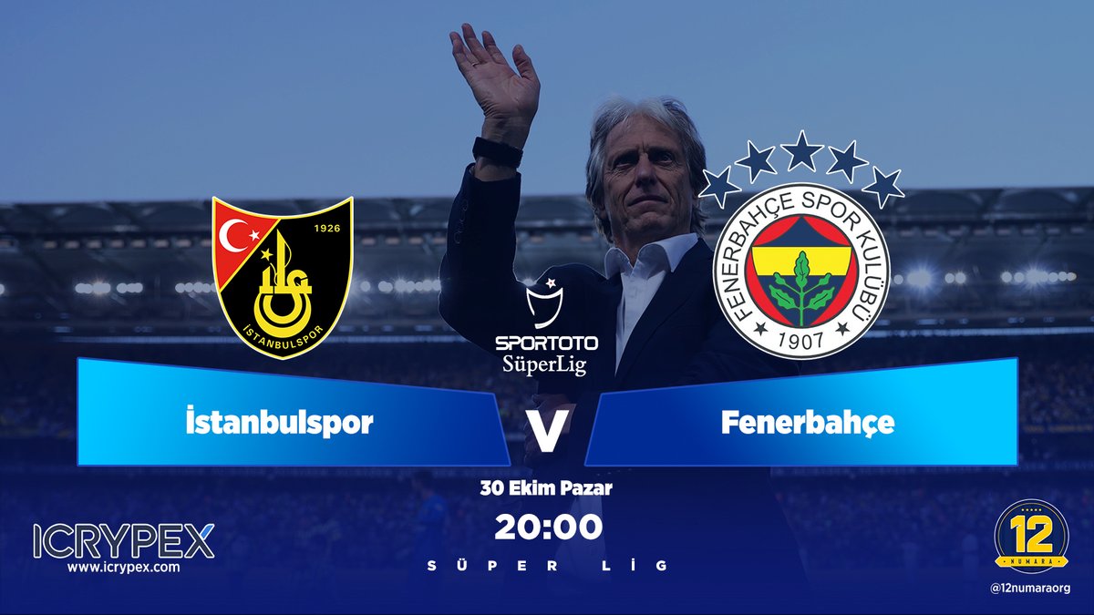 ⚡️ Fenerbahçe'miz Süper Lig'de sahne alıyor... ⚽️ İstanbulspor-Fenerbahçe 📅 Pazar ⌚️ 20:00 🏟️ Atatürk Olimpiyat Stadı 📺 beIN Sports 📲 #ISTvFB #FenerinMaçıVar