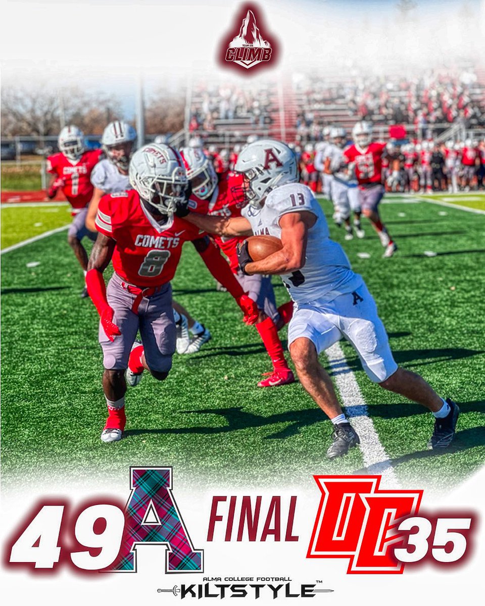 Alma College Football tweet media