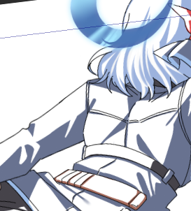 まるでアニメ塗り 