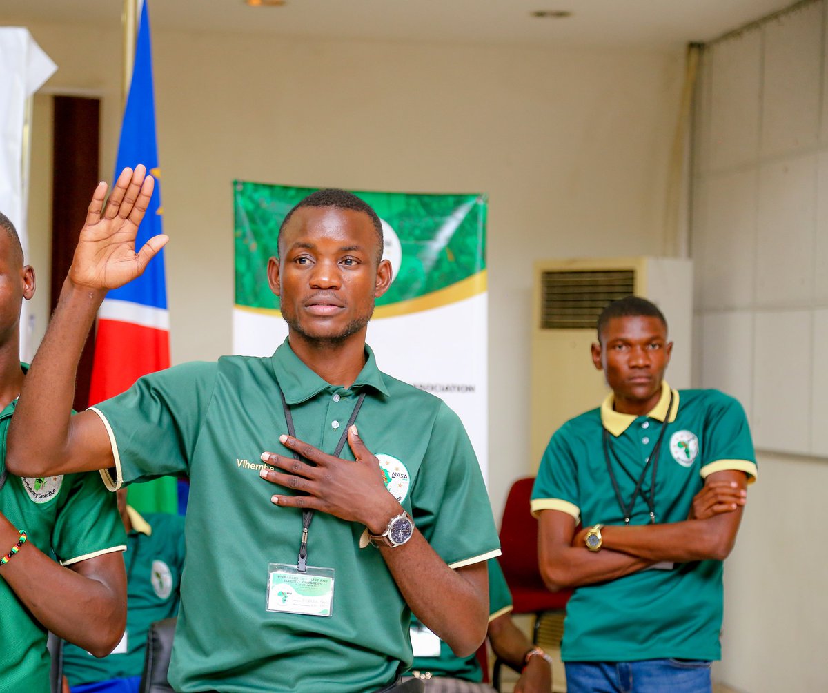 NASA_NAMIBIA's tweet photo. Our capable President Adv. @PaulusVihemba
#nasa1stCongress
#POWERtoStudents✊🏿 https://t.co/7s8u4WPxNN