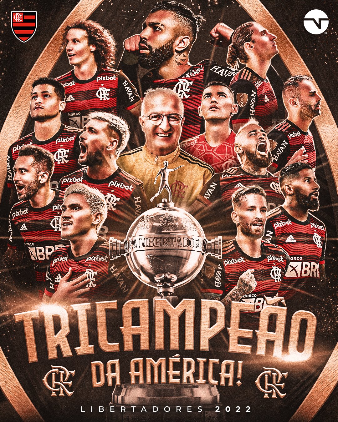 Flamengo - Manto do Tricampeão da Libertadores - 2022