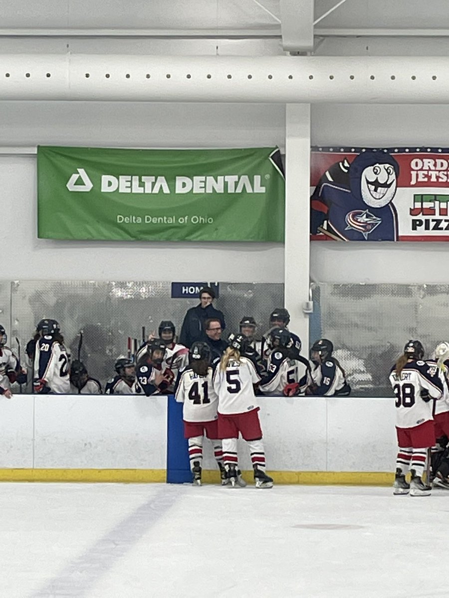 CBJGirlsU19's tweet photo. Jackets Victory!  A 7-0 win today against Indy Fusion.  Shutout for Poppy Worsley.  2 goals each from @mills3505 and @a_taylert and one each from Ava Buczek, Moran Rumpke and Cindy Loftis.  Jackets back for 2 games tomorrow!  #cbj #allin #girlshockey https://t.co/XEyUKaMhel