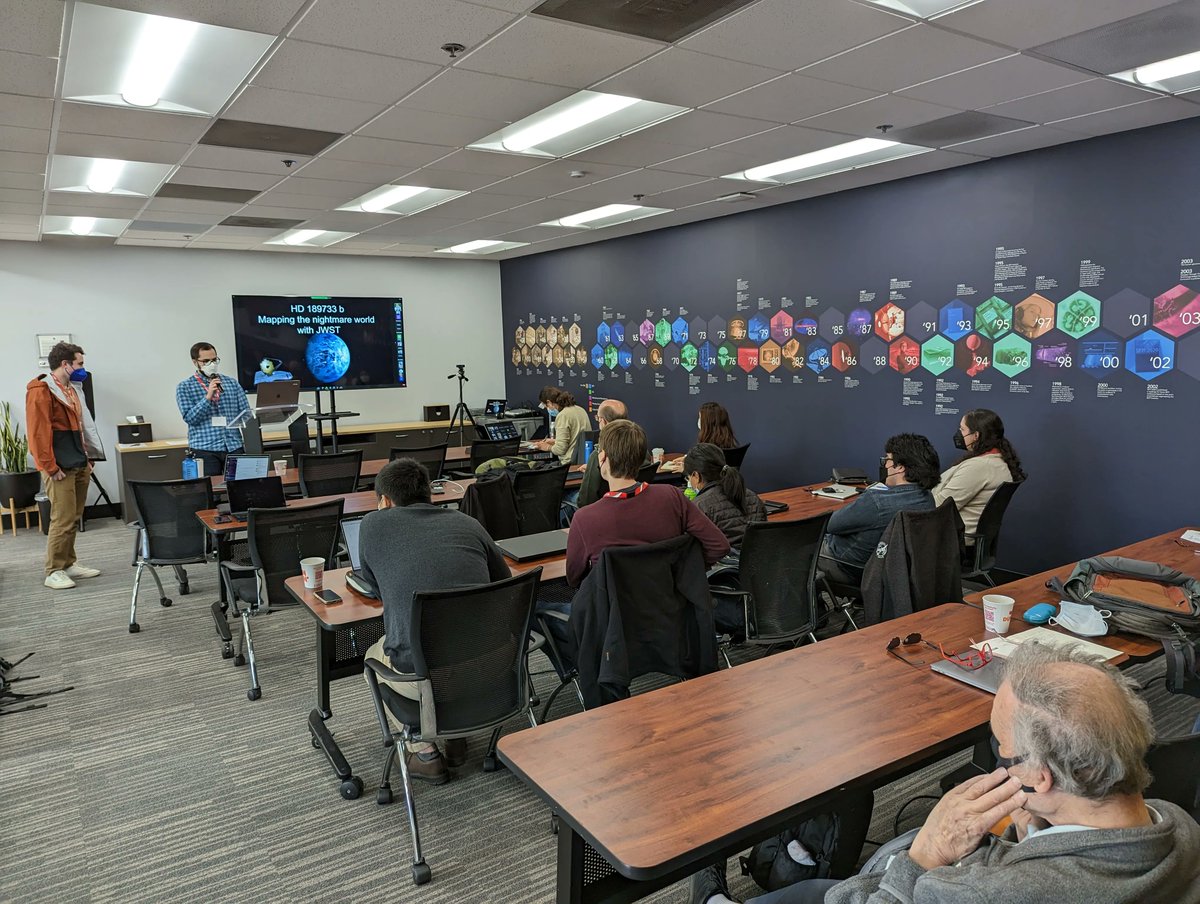buff.ly/3gWfZQI Yesterday, the Bay Area Exoplanet Meeting was held at our offices, and we were honored to host this year's event. Topics of the meeting included demographics of exoplanets, @NASAWebb early science release, a path to exoplanet direct imaging, and more!