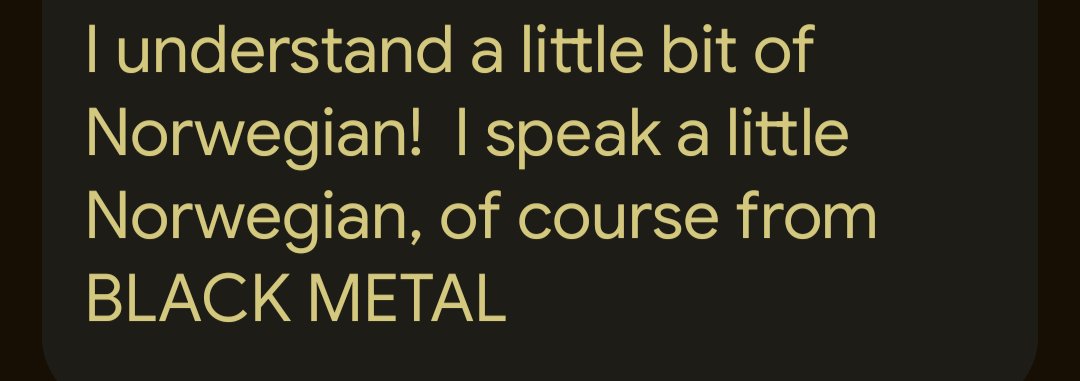 GRRMwriting's tweet photo. Hehe snakke norskie.
So if you are bleeding out amongst the demons, and dying in the forest beneath the freezing moon, I can understand you in norskie speak. Donde ston meese pantalones? No . https://t.co/om7N738NYK