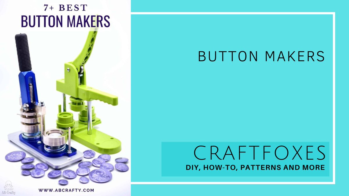 craftfoxes's tweet image. Button Maker Guide

ow.ly/Yv6650Lo6sF

#button #buttons #buttonmaker #buttonmaking #buttonmachine #art #craft #shop #artsandrafts