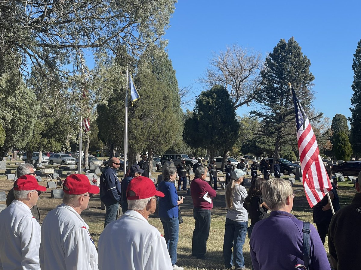 PamAndersonCO's tweet photo. What a moving memorial dedication in Pueblo today of Civil War veteran and Congressional Medal of Honor recipient Warren C. Dockum. Honored &amp; dedicated by his descendants, and local veterans. Roselawn Cemetery #historyrestored  @medalofhonor  #copolitics @LangSias @JohnKellnerCO https://t.co/6wtICnamqe